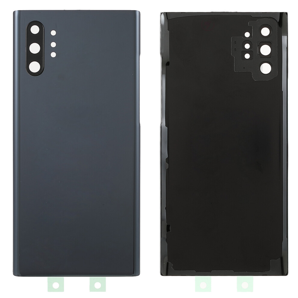(Black) For Samsung Galaxy Note 10 Plus 4G N975/Note 10 Plus 5G N976 Battery Housing With Adhesive Sticker+Camera Lens Cover Black 6914270325289