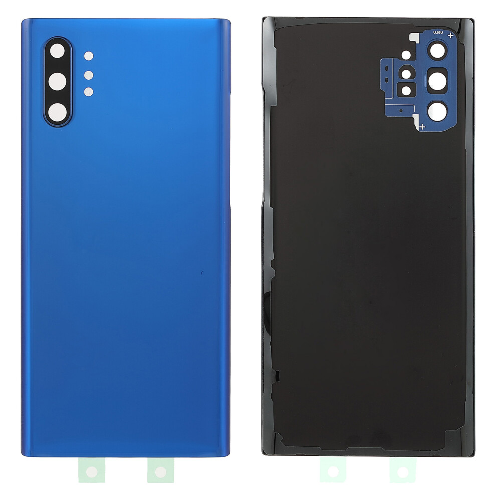 (Blue) For Samsung Galaxy Note 10 Plus 4G N975/Note 10 Plus 5G N976 Battery Housing With Adhesive Sticker+Camera Lens Cover Blue 6914273217871