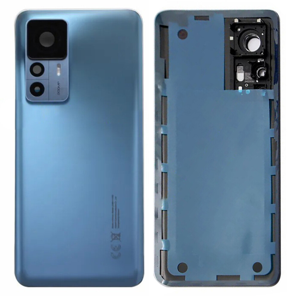 (Blue) For Xiaomi 12T Pro 5G Back Battery Housing Cover With Camera Ring Lens Cover Spare Part Blue 6914274058268