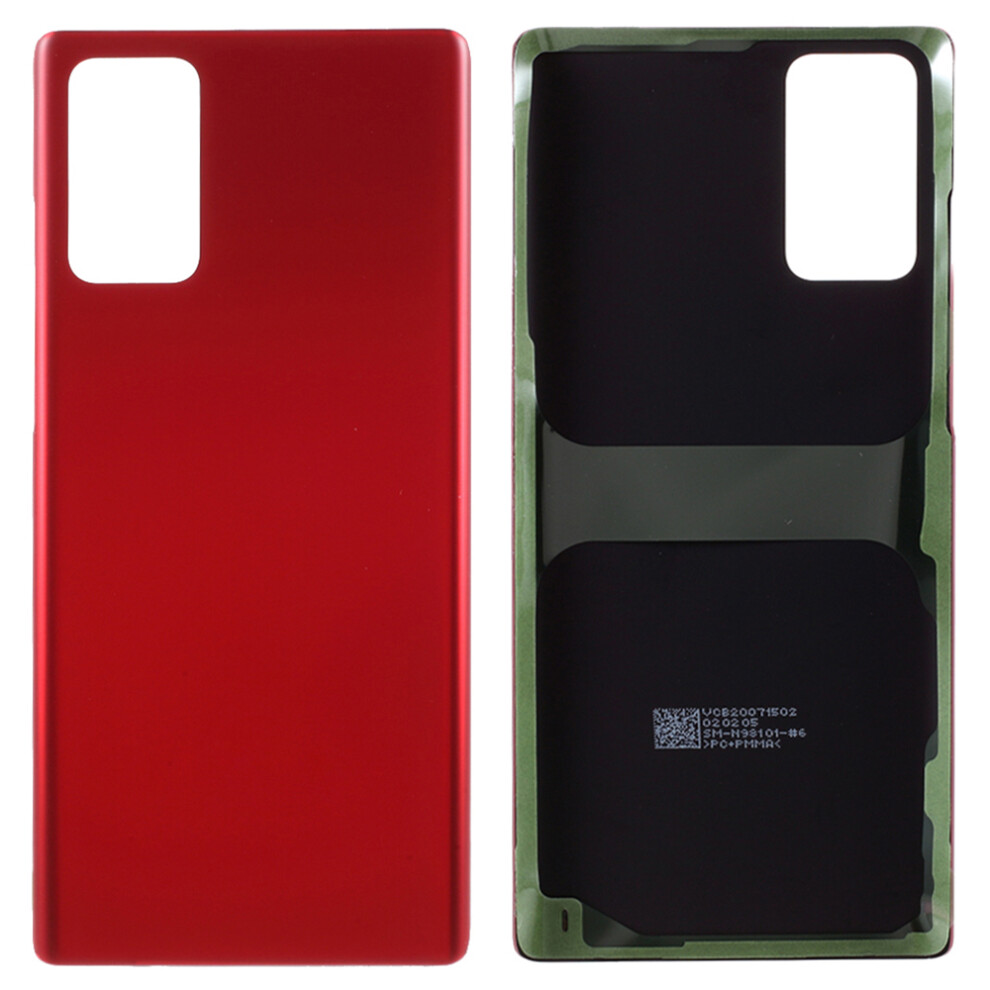 (Red) For Samsung Galaxy Note20 N980/Note20 5G N981 Battery Housing Cover With Adhesive Sticker (Without Logo) Red 6914279612229