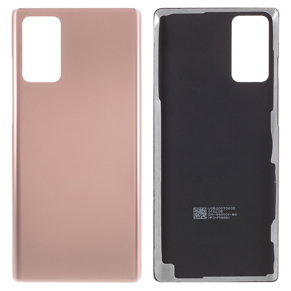 (Gold) For Samsung Galaxy Note20 N980/Note20 5G N981 Battery Housing Cover With Adhesive Sticker (Without Logo) Gold 6914276664016
