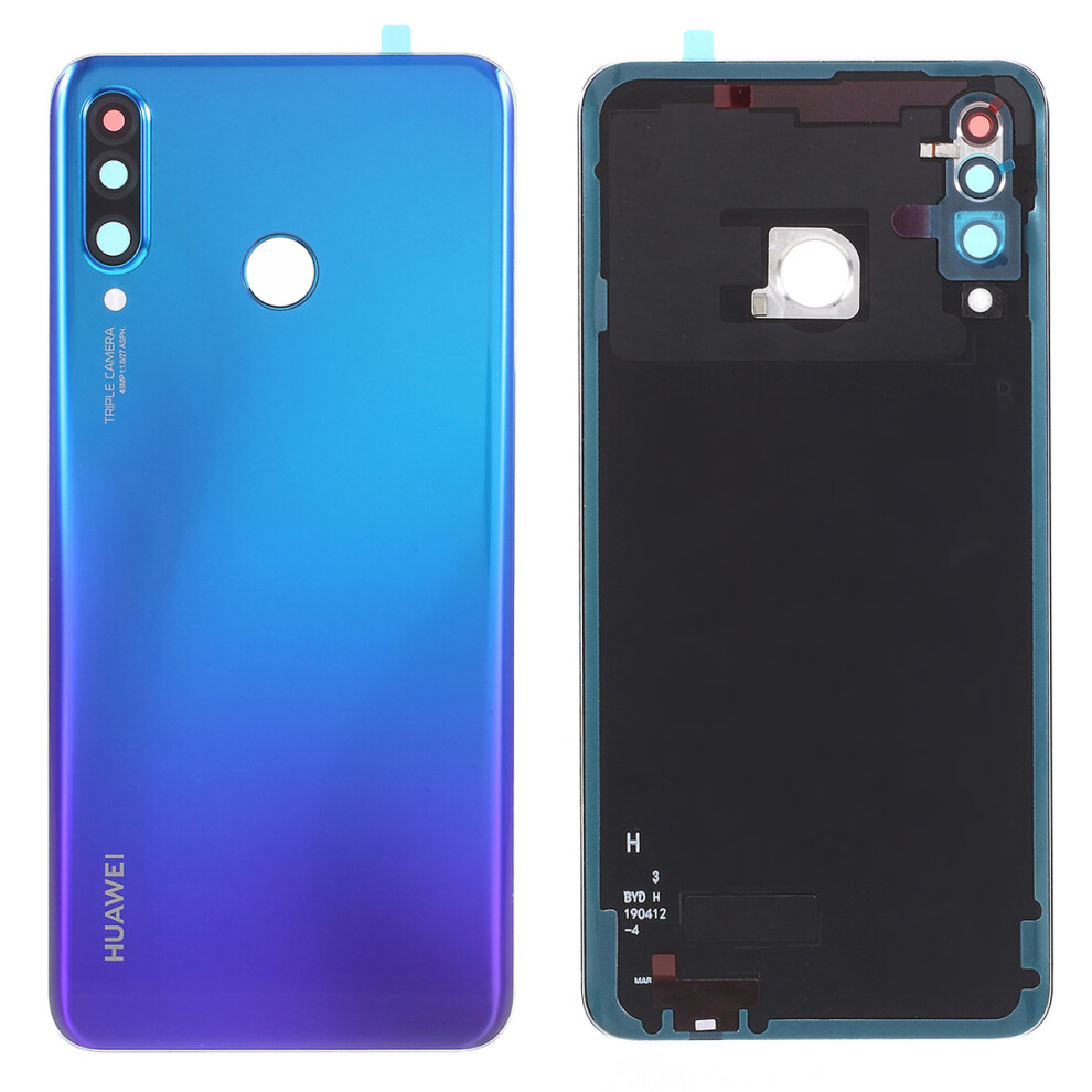 (Blue) Oem Back Door Housing Replacement Part With 48Mp Camera Lens Cover For Huawei P30 Lite Blue 6914270444003