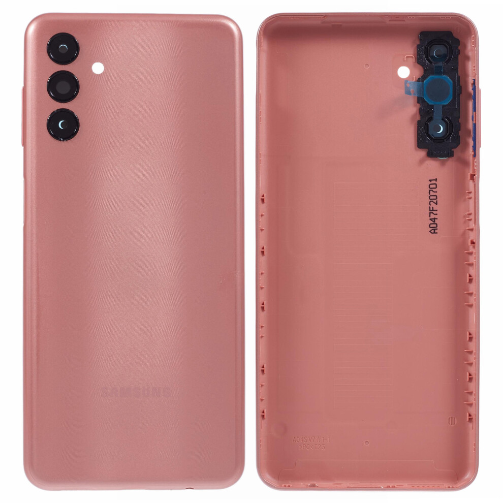 (Copper) For Samsung Galaxy A04s 4G (164.7 X 76.7 X 9.1 Mm) A047 Oem Battery Housing With Camera Lens Cover Replacement Part 6914270932685
