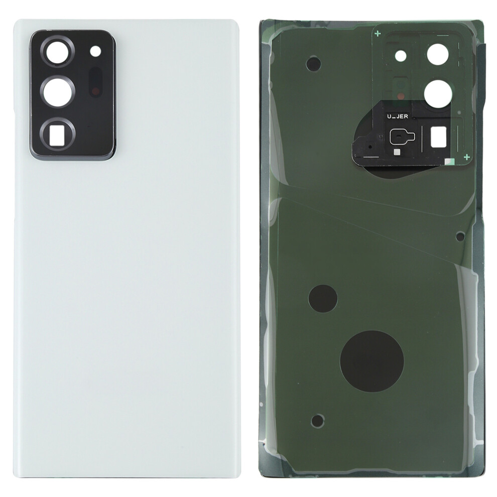 (White) For Samsung Galaxy Note20 Ultra N985/Note20 Ultra 5G N986 Battery Housing With Adhesive Sticker+Camera Lens Cover White 6914271466677