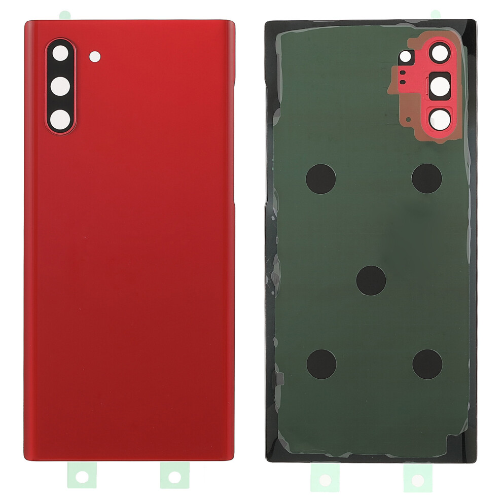 (Red) For Samsung Galaxy Note 10 4G N970/Note 10 5G N971 Battery Housing With Adhesive Sticker+Camera Lens Cover Red 6914271093446