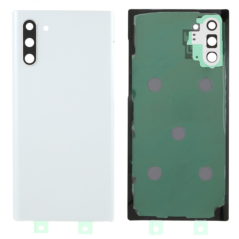 (White) For Samsung Galaxy Note 10 4G N970/Note 10 5G N971 Battery Housing With Adhesive Sticker+Camera Lens Cover White 6914277204266