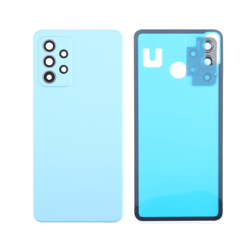 (Blue) For Samsung Galaxy A52s 5G A528/A52 5G A526/A52 4G A525 Battery Housing With Adhesive Sticker+Camera Lens Cover Blue 6914272345728
