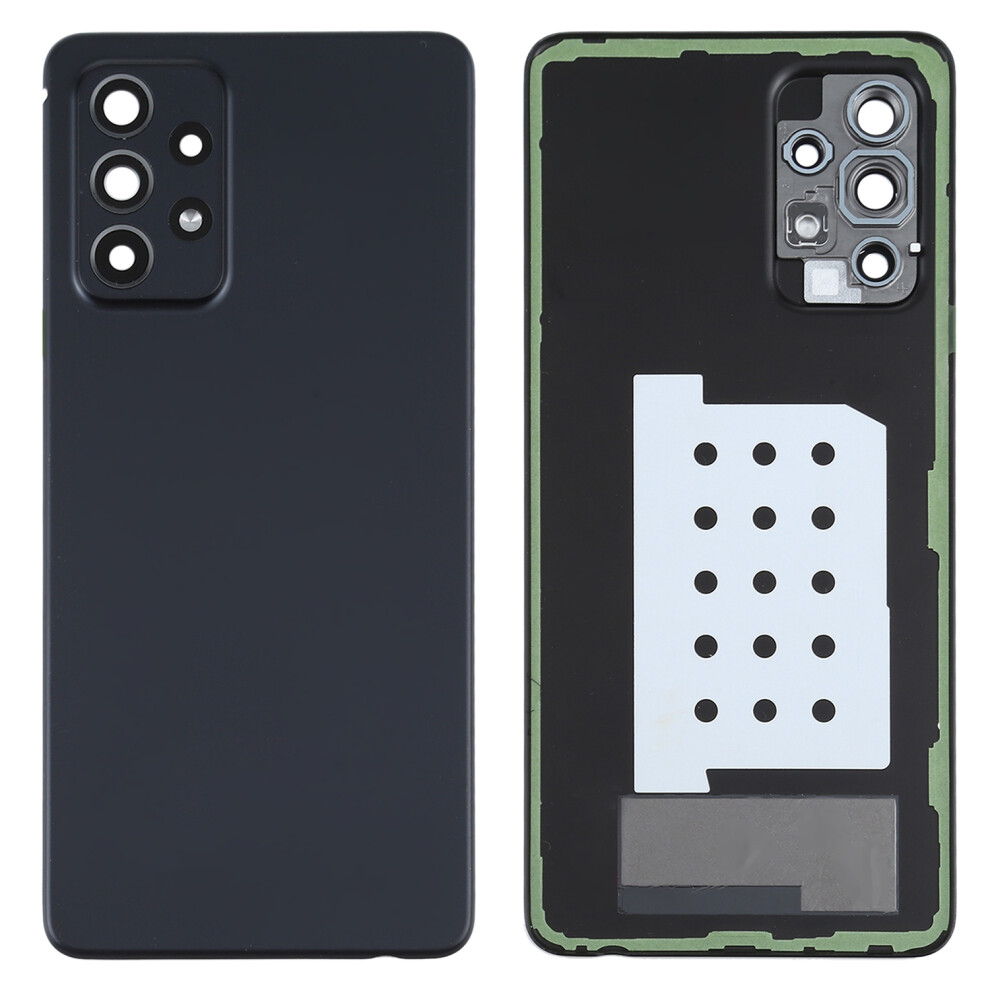 (Black) For Samsung Galaxy A52s 5G A528/A52 5G A526/A52 4G A525 Battery Housing With Adhesive Sticker+Camera Lens Cover Black 6914275507765