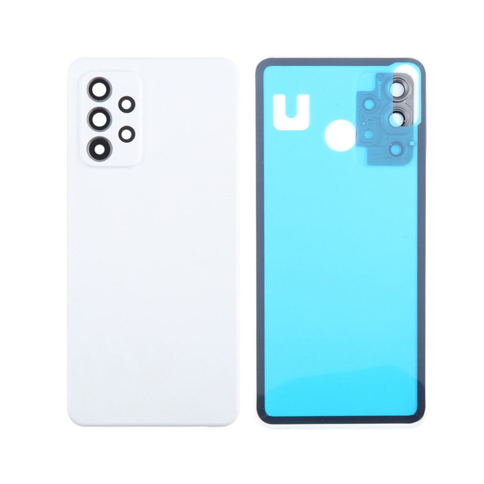 (White) For Samsung Galaxy A52s 5G A528/A52 5G A526/A52 4G A525 Battery Housing With Adhesive Sticker+Camera Lens Cover White 6914272606836