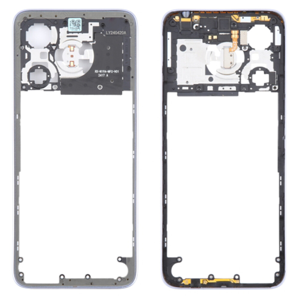 (Purple) For Xiaomi Redmi Note 13R 5G Oem Middle Housing Plate Frame Part (Without Logo) Purple 6914278039188