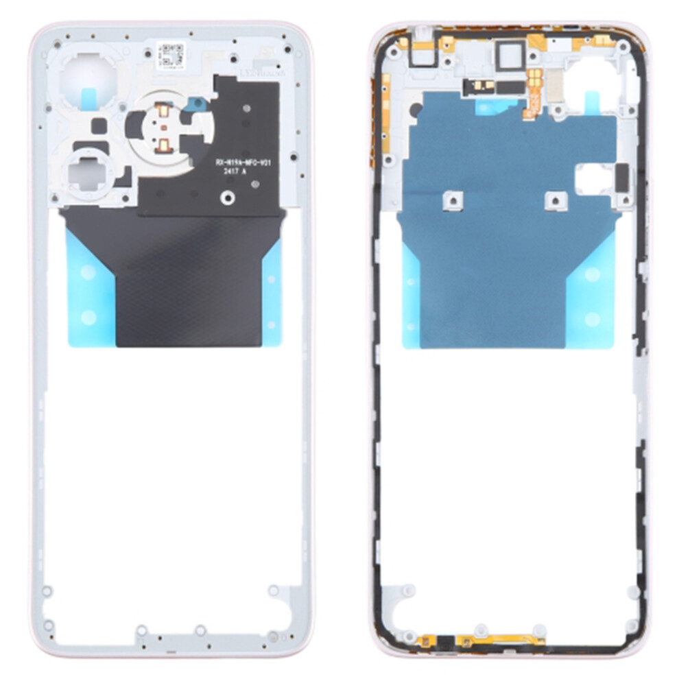 (Pink) For Xiaomi Redmi Note 13R 5G Oem Middle Housing Plate Frame Part (Without Logo) Pink 6914279496676
