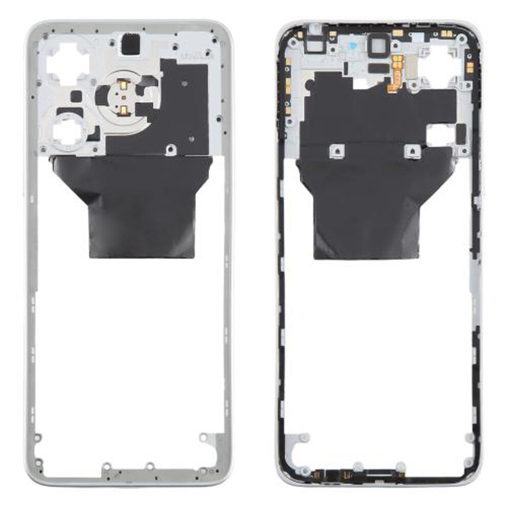 (Silver) For Xiaomi Redmi Note 13R 5G Oem Middle Housing Plate Frame Part (Without Logo) Silver 6914270732582