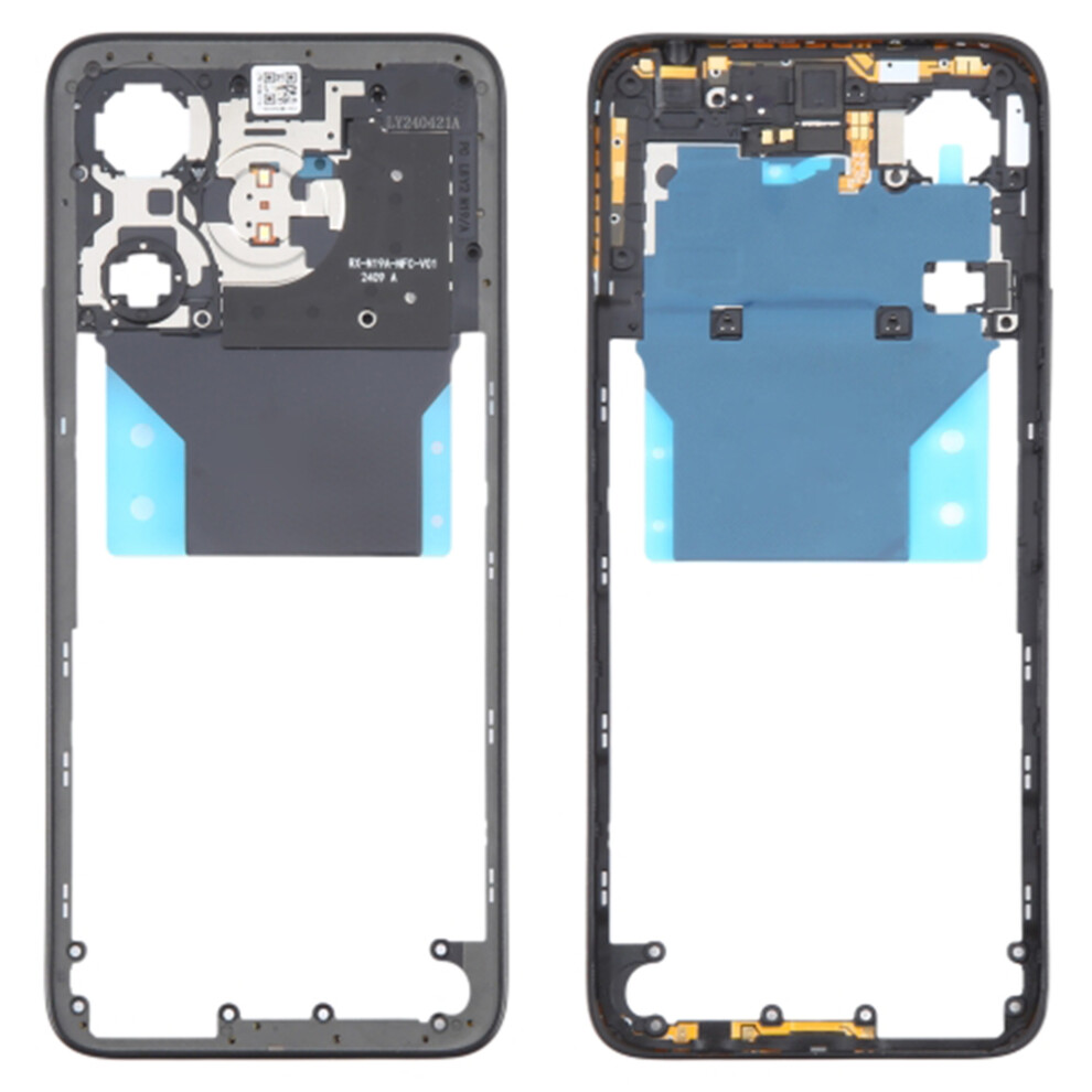 (Black) For Xiaomi Redmi Note 13R 5G Oem Middle Housing Plate Frame Part (Without Logo) Black 6914278195105