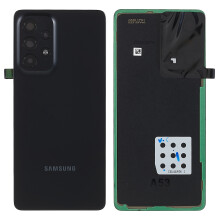 (Black) For Samsung Galaxy A53 5G A536 OEM Battery Housing with Adhesive Sticker+Camera Lens Cover