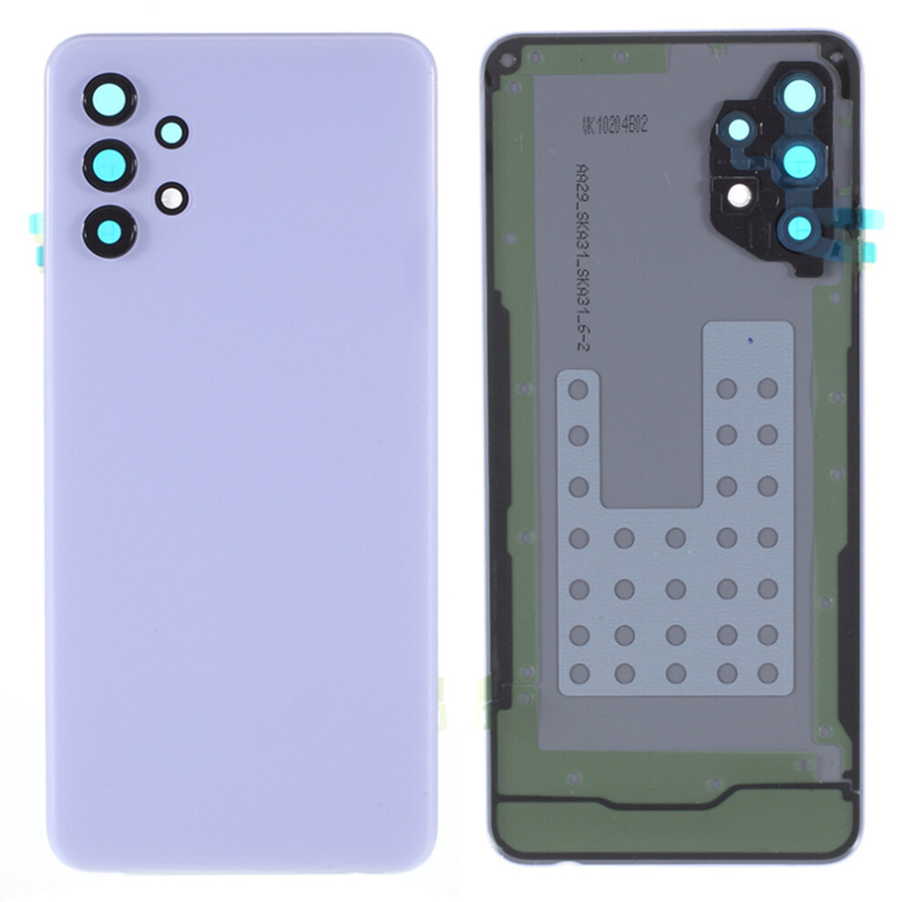 (Purple) For Samsung Galaxy A32 5G A326 Battery Housing With Adhesive Sticker+Camera Lens Cover (Without Logo) Purple 6914276843633