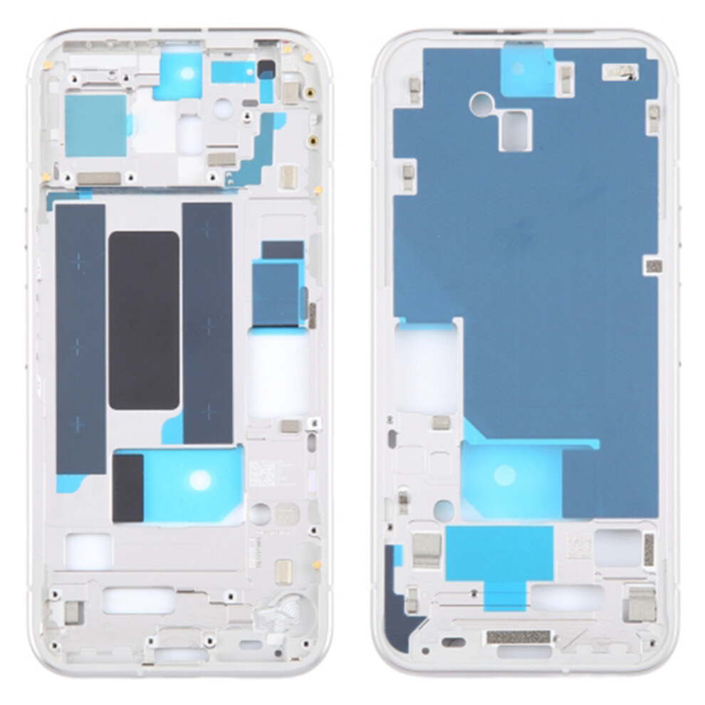(Silver) For Google Pixel 8A Oem Middle Plate Frame Replacement (Without Logo) Silver 6914274544280