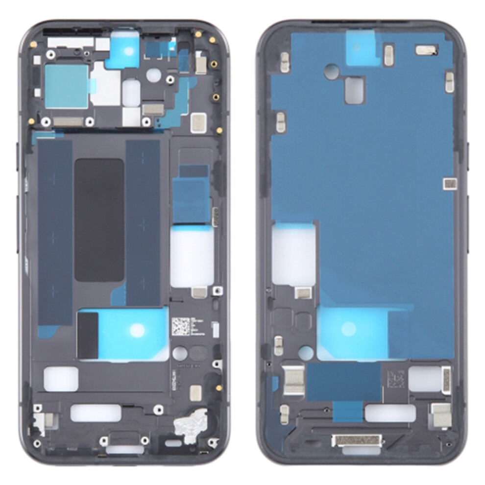 (Black) For Google Pixel 8A Oem Middle Plate Frame Replacement (Without Logo) Black 6914276894130