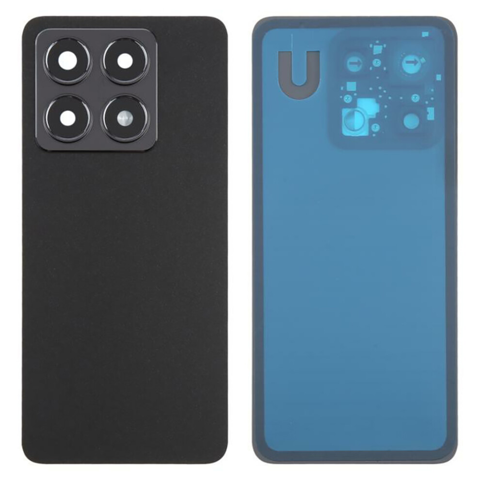 (Black) For Xiaomi 14T Oem Battery Housing Back Cover With Camera Ring Lens Cover Replacement Black 6914276647859