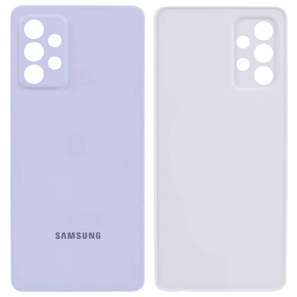 (Purple) For Samsung Galaxy A72 4G A725 Oem Back Battery Housing Cover Replacement Part Purple 6914274976678
