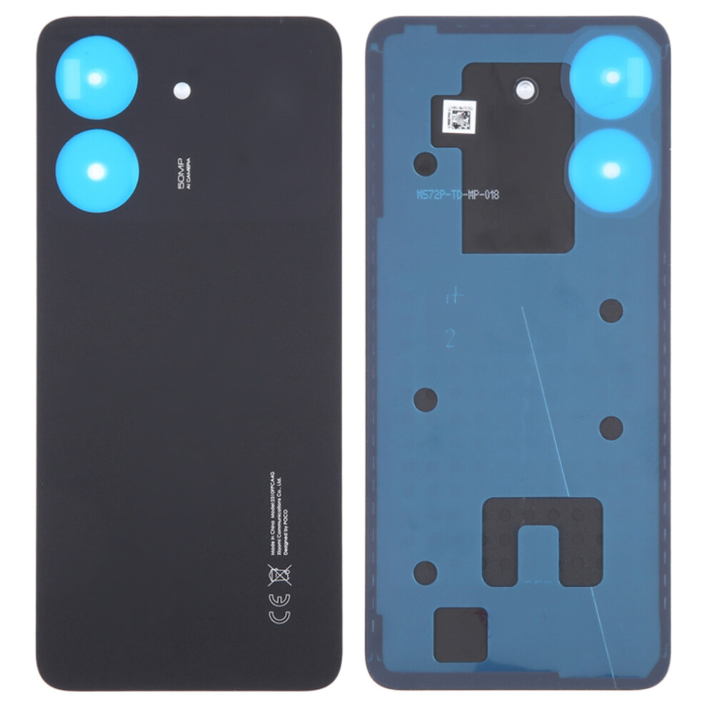 (Black) For Xiaomi Poco C65 4G Oem Battery Door Cover Replacement Part Black 6914278267192