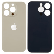 (Gold) For iPhone 14 Pro Battery Housing Cover Repair Part (Big Hole)