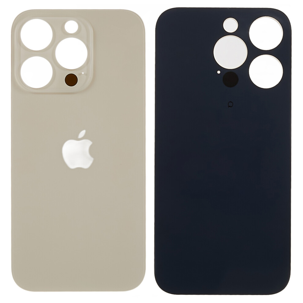 (Gold) For iPhone 14 Pro Battery Housing Cover Repair Part (Big Hole)