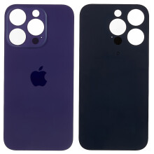 (Purple) For iPhone 14 Pro Battery Housing Cover Repair Part (Big Hole)