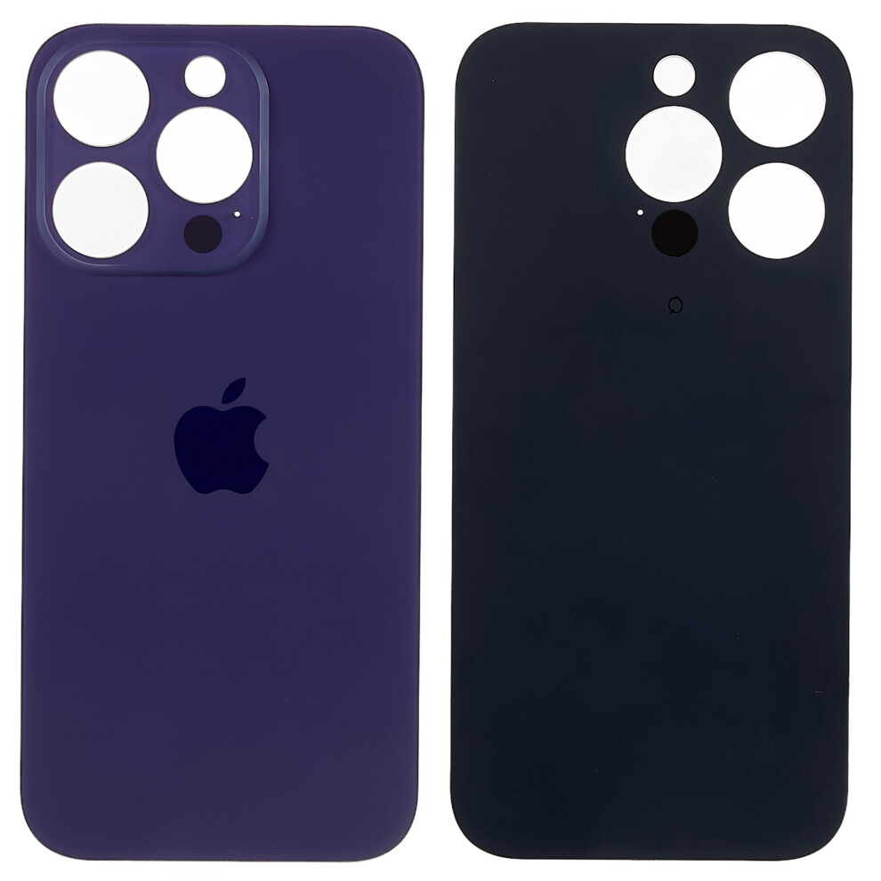 (Purple) For iPhone 14 Pro Battery Housing Cover Repair Part (Big Hole)