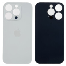 (White) For iPhone 14 Pro Battery Housing Cover Repair Part (Big Hole)