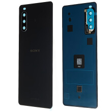 (Black) For Sony Xperia 10 III 5G OEM Battery Housing with Adhesive Sticker+Camera Lens Cover