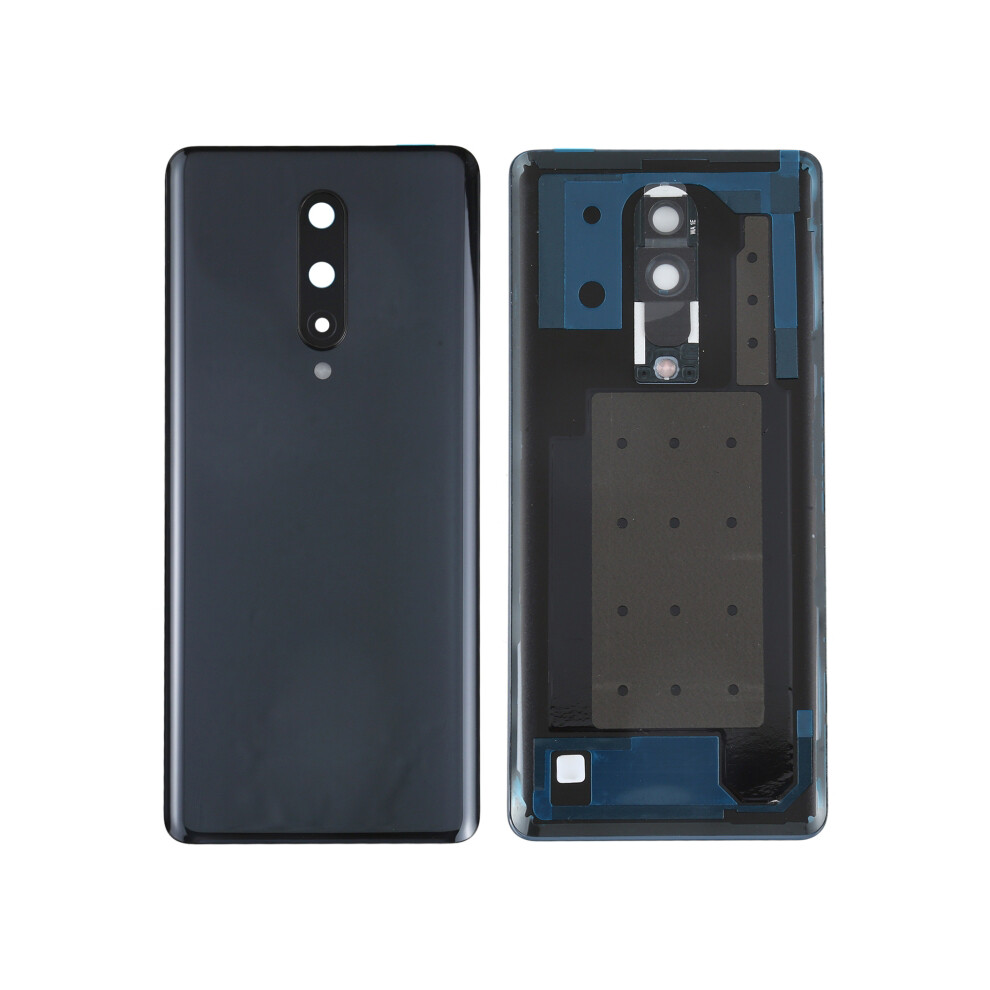 (Black) For Oneplus 8 Oem Battery Housing With Adhesive Sticker+Camera Lens Cover Black 6914276276127