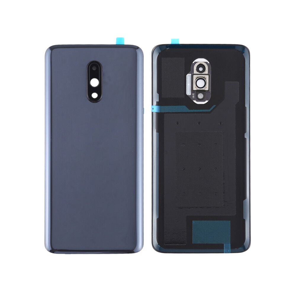 (Black) For Oneplus 7 Oem Battery Housing With Adhesive Sticker+Camera Lens Cover Black 6914274986233