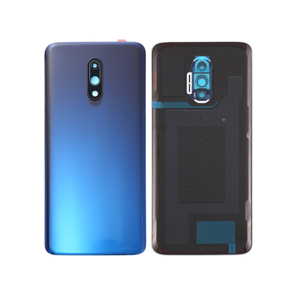 (Blue) For Oneplus 7 Oem Battery Housing With Adhesive Sticker+Camera Lens Cover Blue 6914270979819