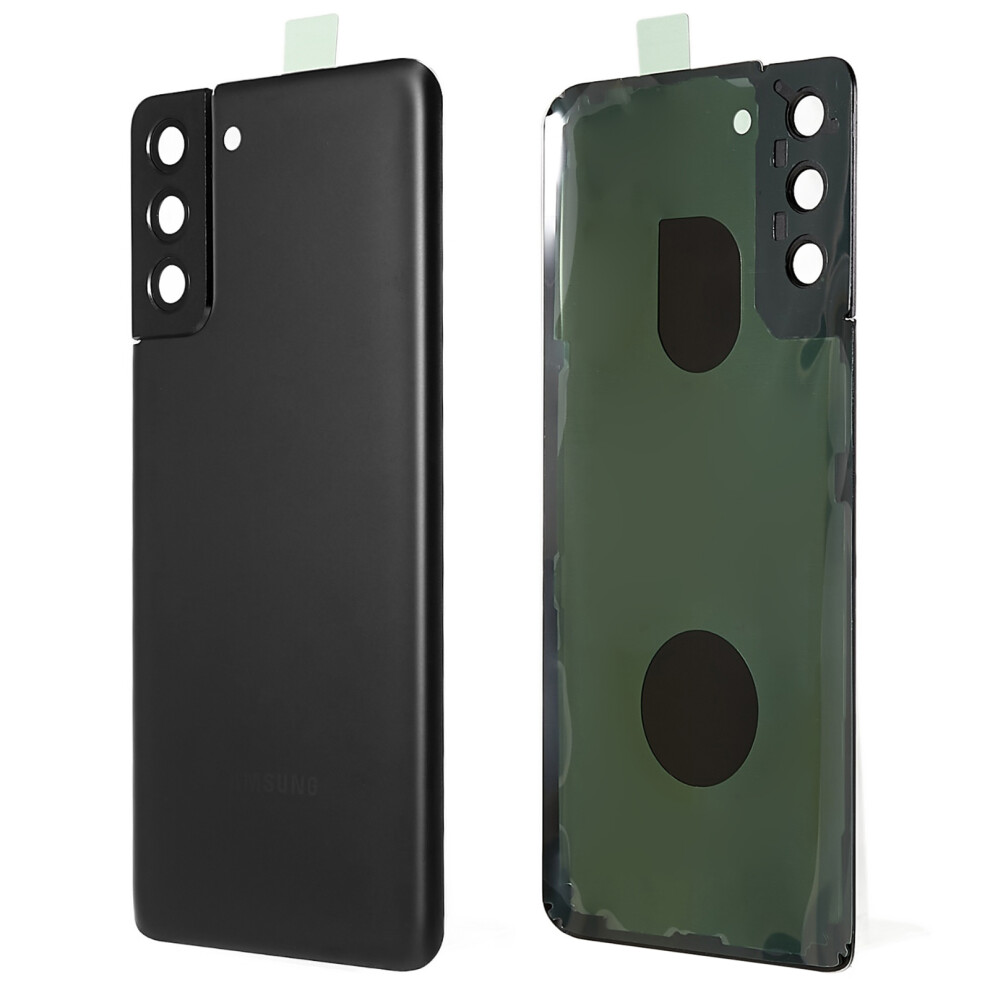 (Black) For Samsung Galaxy S21+ 5G G996 Battery Housing With Adhesive Sticker+Camera Lens Cover Black 6914276688548