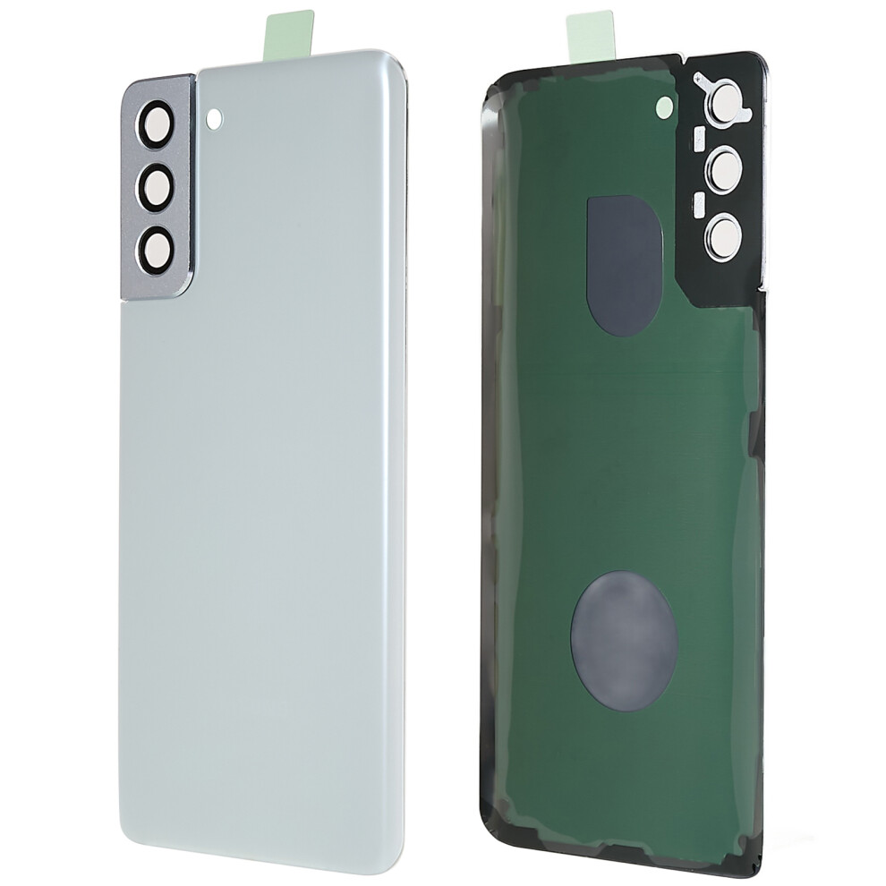 (White) For Samsung Galaxy S21+ 5G G996 Battery Housing With Adhesive Sticker+Camera Lens Cover White 6914274060438