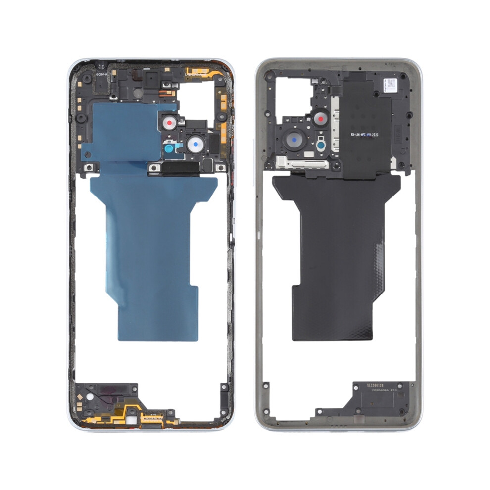 (Silver) For Xiaomi Redmi Note 11T Pro 5G/11T Pro+ 5G/Poco X4 Gt 5G Oem Middle Housing Plate Frame Replacement Part (Without Logo) Silver 6914270635081