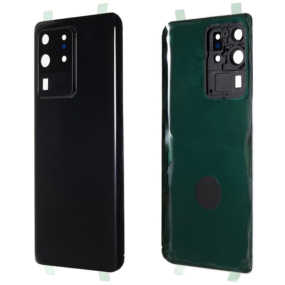 (Black) For Samsung Galaxy S20 Ultra 4G/5G G988 Battery Housing With Adhesive Sticker+Camera Lens Cover Black 6914270666016