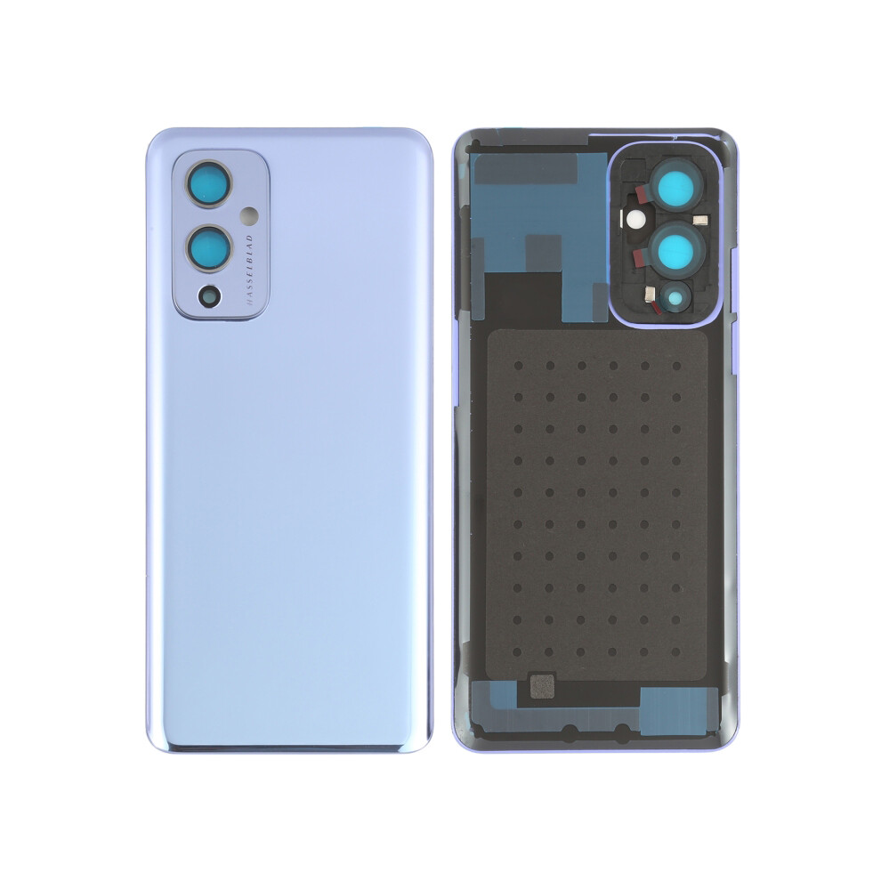 (Purple) For Oneplus 9 (Eu/Us Version) Oem Battery Housing With Adhesive Sticker+Camera Lens Cover Purple 6914274914021