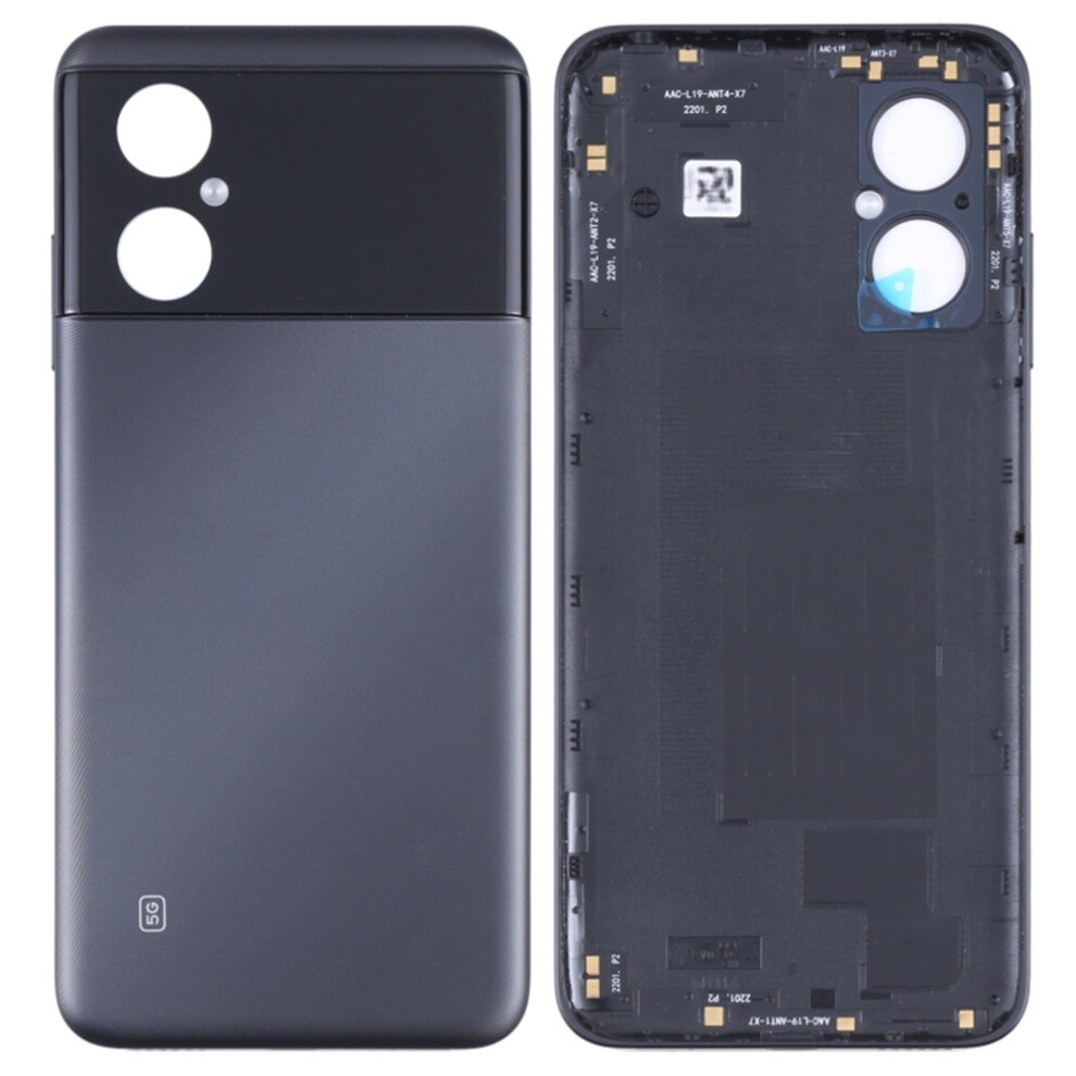 (Black) For Xiaomi Poco M4 5G/Poco M4 5G (India)/Redmi Note 11R 5G Oem Rear Housing Back Cover Replacement Black 6914273016825