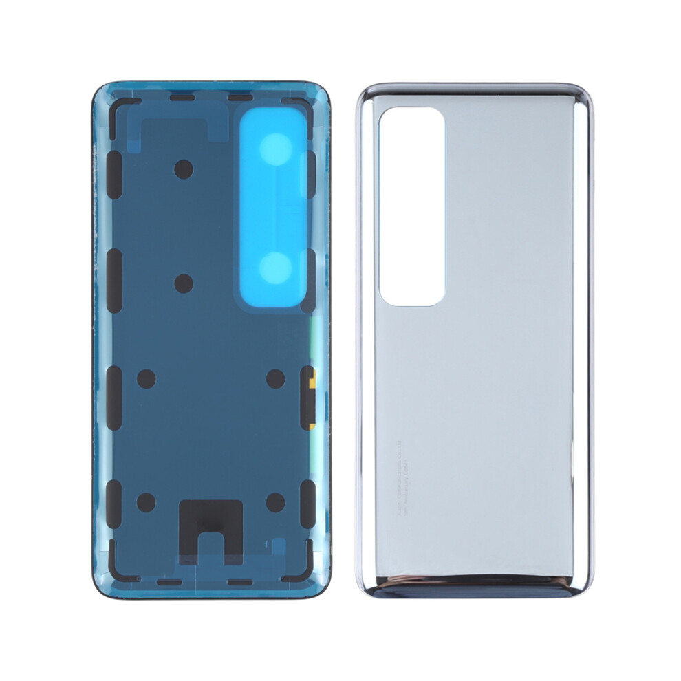 (Silver) For Xiaomi Mi 10 Ultra Battery Housing Back Cover Replacement Part Silver 6914278770494