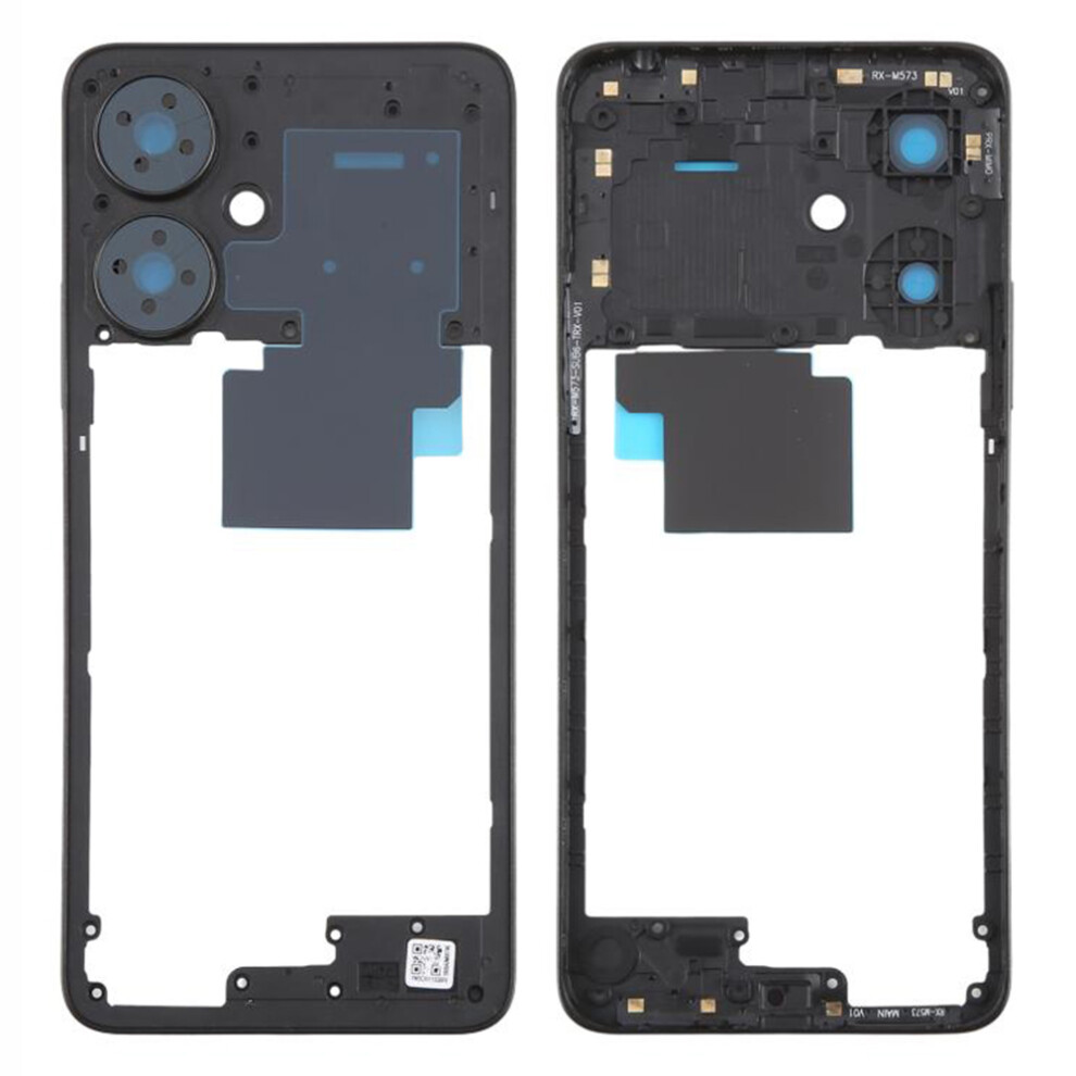 (Black) For Xiaomi Redmi 13C 5G Oem Middle Housing Plate Frame Part (Without Logo) Black 6914276073085