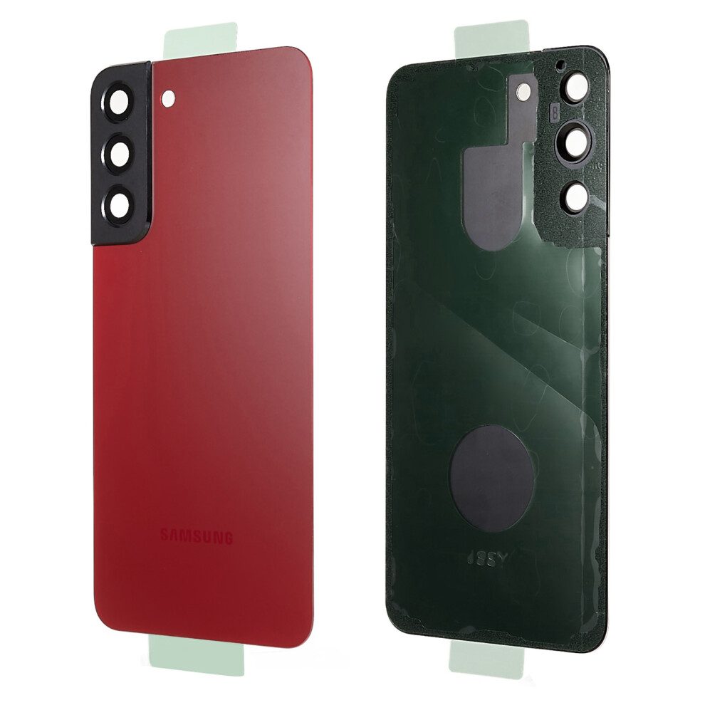 (Red) For Samsung Galaxy S22+ 5G S906 Battery Housing With Adhesive Sticker+Camera Lens Cover Red 6914276828876