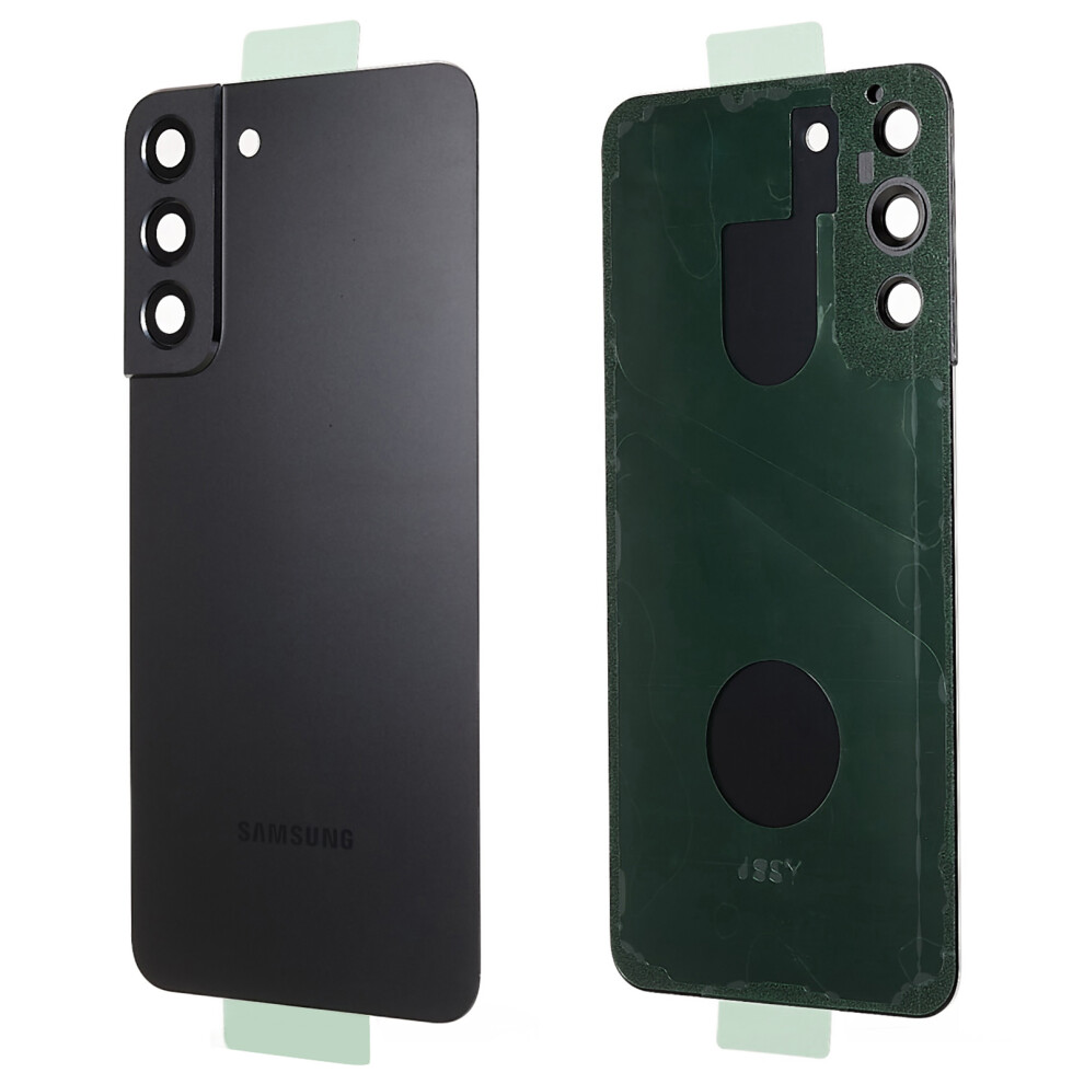 (Black) For Samsung Galaxy S22+ 5G S906 Battery Housing With Adhesive Sticker+Camera Lens Cover Black 6914271053938