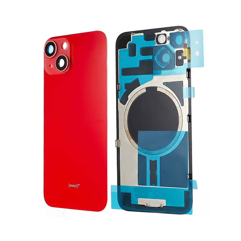 (Red) For Iphone 14 Battery Housing With Bracket+Camera Lens Cover Replacement Part Red 6914274156667