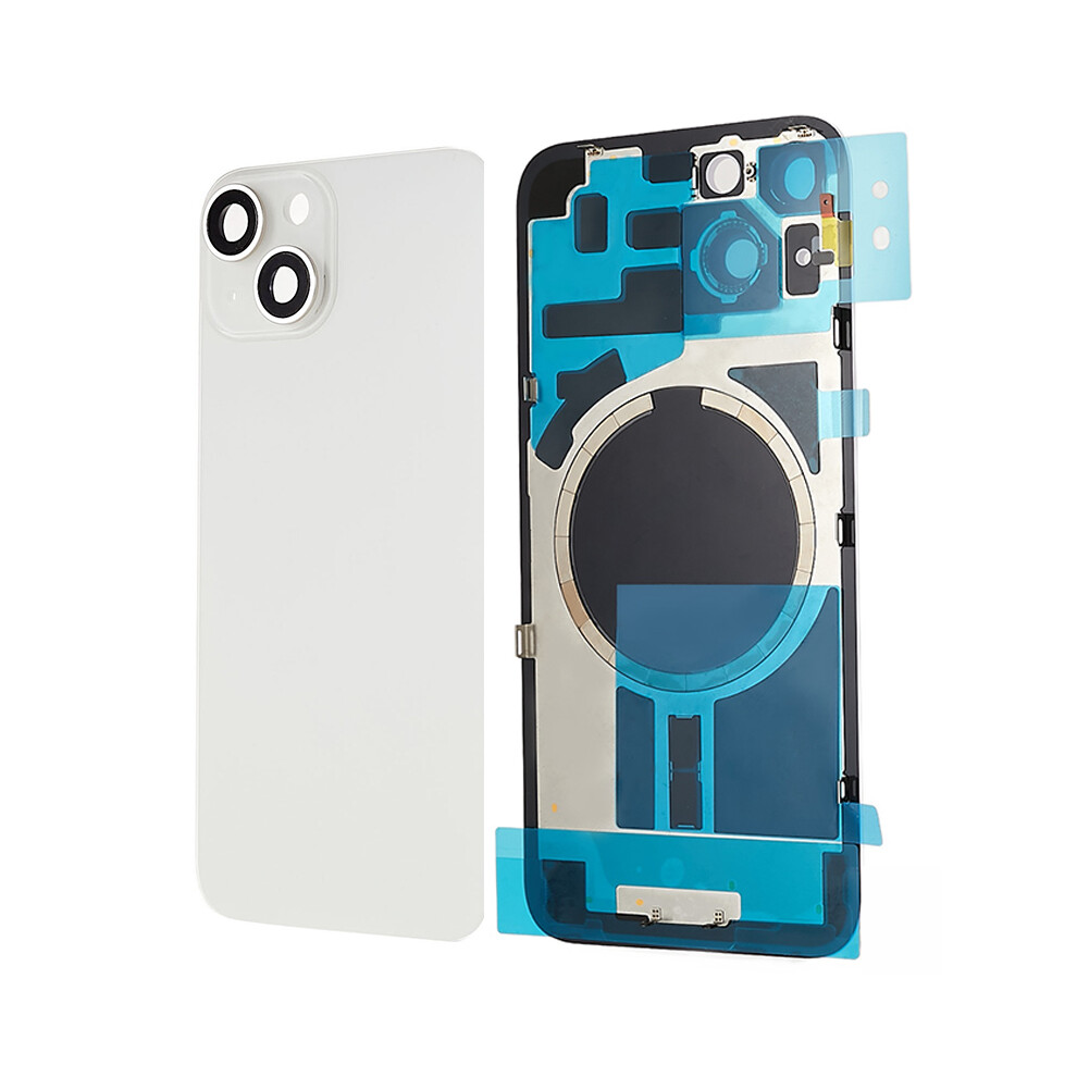 (White) For Iphone 14 Battery Housing With Bracket+Camera Lens Cover Replacement Part White 6914277502874