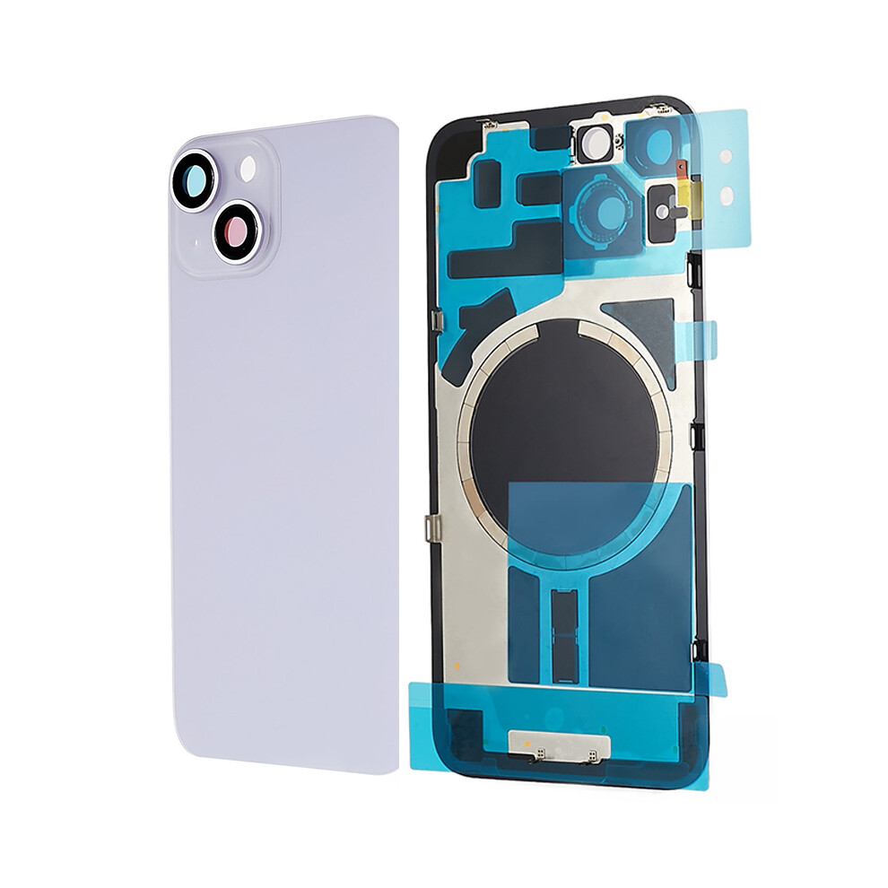 (Purple) For Iphone 14 Battery Housing With Bracket+Camera Lens Cover Replacement Part Purple 6914270002227