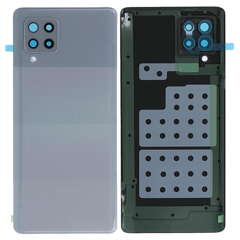 (Prism Dot ) For Samsung Galaxy A42 5G A426 Battery Housing With Adhesive Sticker+Camera Lens Cover Gray 6914270239654