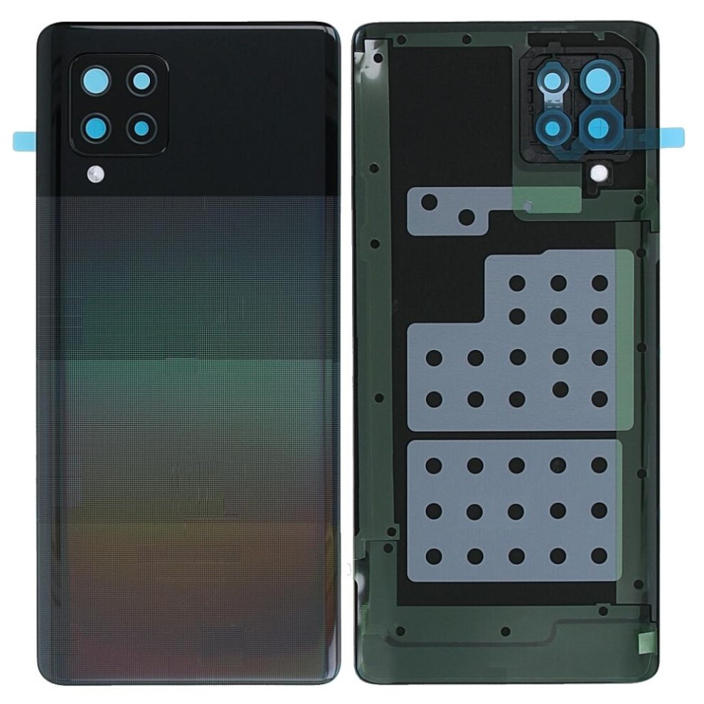 (Prism Dot ) For Samsung Galaxy A42 5G A426 Battery Housing With Adhesive Sticker+Camera Lens Cover Black 6914276422029