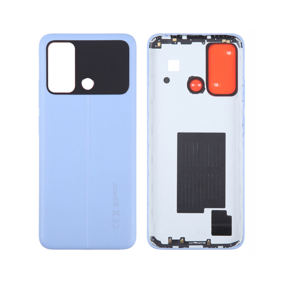 (Blue) For Xiaomi Poco C55 4G Back Battery Housing Cover Replacement Part Blue 6914275278320