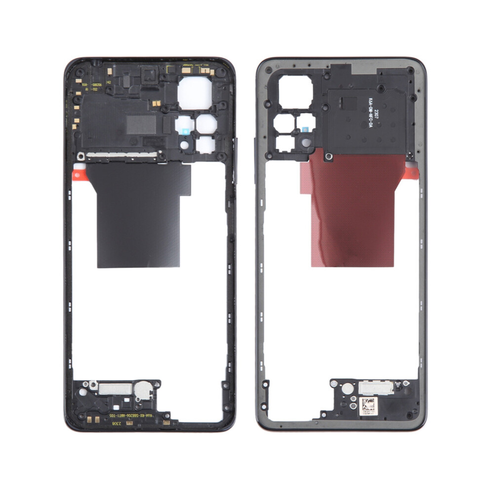 (Black) For Xiaomi Redmi Note 12 Pro 4G Oem Middle Housing Plate Frame Part (Without Logo) Black 6914278975219